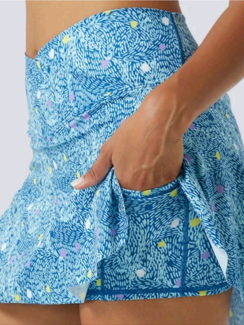 Halara Softlyzero Crossover 2-In-1 Side Pocket Mini Skirt Size XL